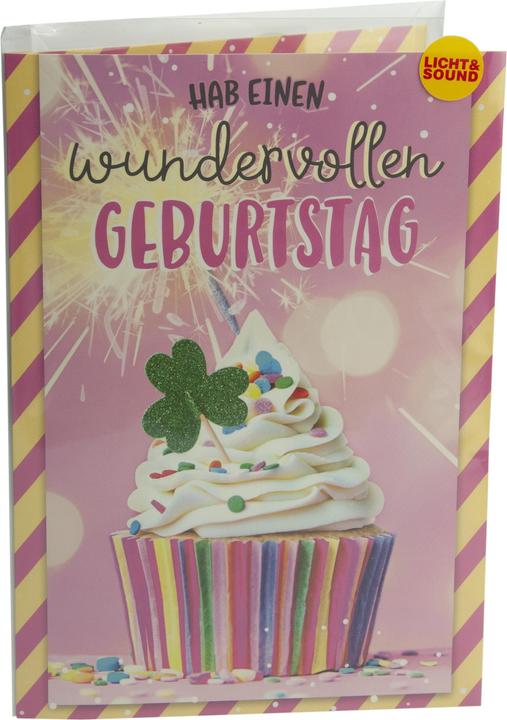 Produktbild Süssmeier-Leonas Soundkarte Geburtstag "Cupcake" 14,8x21 cm