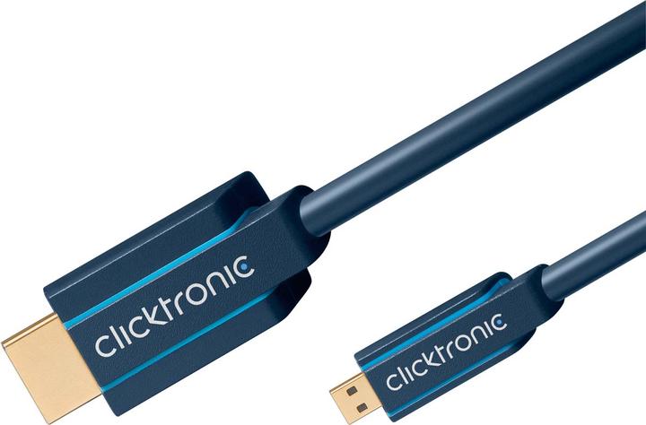 Produktbild clicktronic micro HDMI (Typ D) — HDMI (Typ A) (2 m, HDMI)