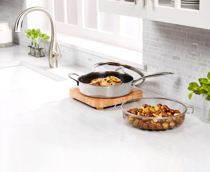 Actual product image Livington Titan Pan (26.50 cm, Frying pan, Aluminium, Stainless steel)