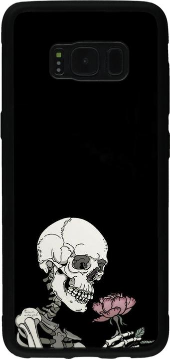 Image du produit PhoneLook Coque Silicone rigide noir Halloween 2023 rose and skeleton (Samsung Galaxy S8+)