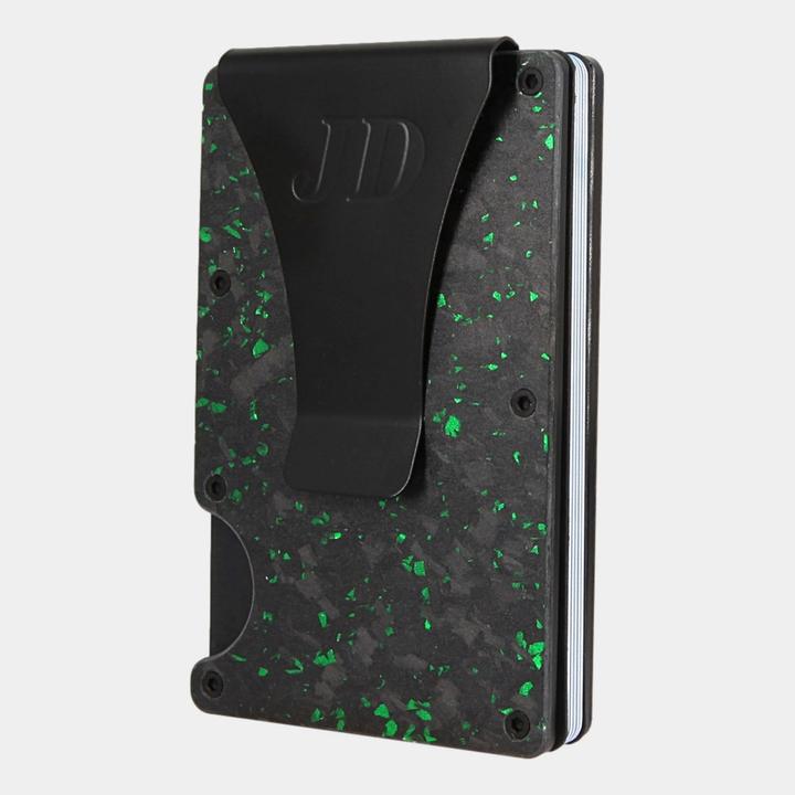 Produktbild James Dixon Forged Carbon - Matt Black Green - Money Clip