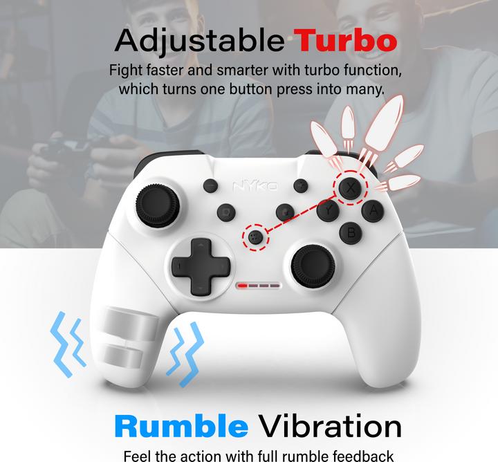 Immagine prodotto Nyko Mini Wireless Core Controller - White For Switch (Switch)