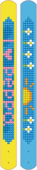 Produktbild Diamond Dotz DOTZIES® Original Diamond Painting Set Peppa Pig mit 6 Motiven: 2 Bilder 15 x 15 cm, 2 Armbänder, 2