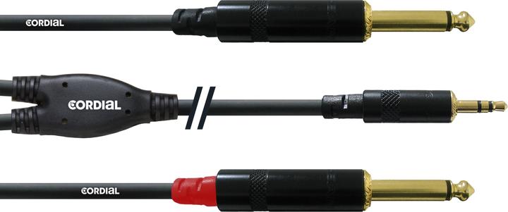 Cordial Cfy 3 Wpp-Long (3 m, jack 6.3mm, Jack 3,5 mm (AUX))
