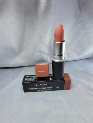Actual product image MAC Cosmetics Powder Kiss Lipstick (Turn to the Left)