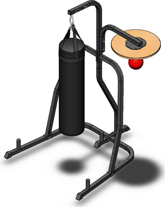 Immagine prodotto Nobu Athletics Supporto per sacco da boxe con piattaforma a bulbo di velocità (32 kg)