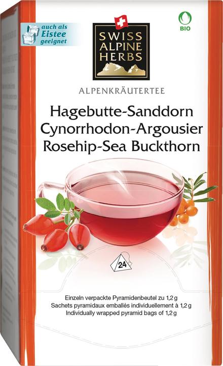 Produktbild Swiss Alpine Herbs Hagebutte-Sanddorn (28.80 g)
