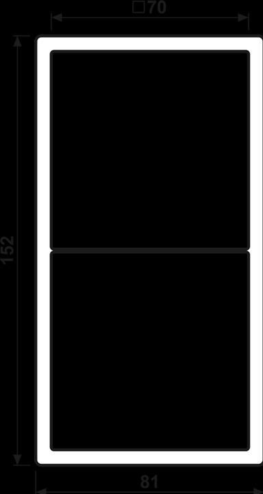 Image du produit JUNG Cadre 2f LS982WWM blanc neige