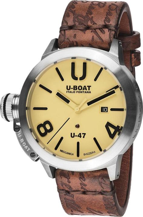 U-Boat 8106 Classico U-47 Automatik beige 47mm 100M (Analoguhr, 47 mm)