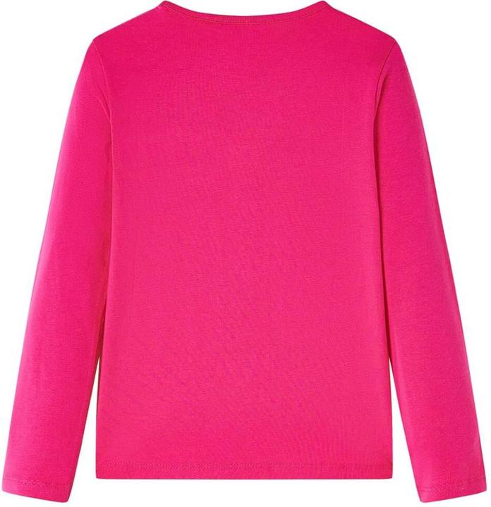 Actual product image VidaXL Children's long-sleeved shirt bright pink 104,Material: 95% cotton (104)
