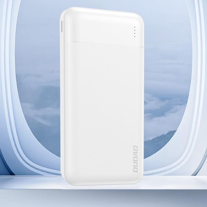 Actual product image Dudao Powerbank K18 Pro 20000mAh USB-A / USB-C / Micro USB - white (20000 mAh, 10 W)