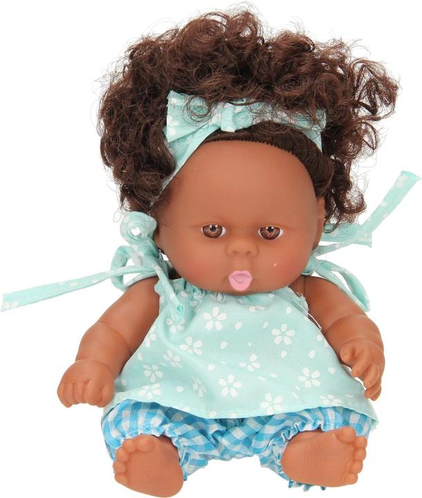 Actual product image Baby doll curls with dress, 22cm