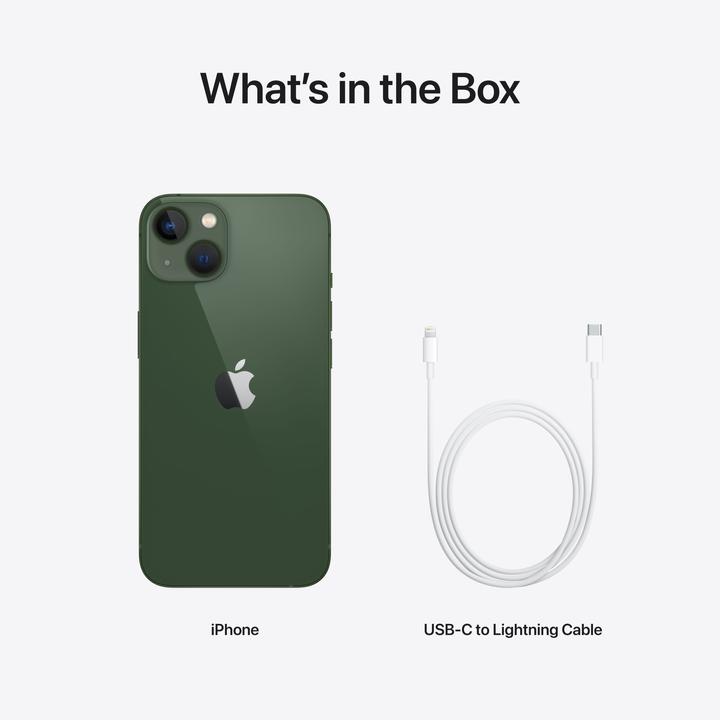 Produktbild Apple iPhone 13 (128 GB, Green, 6.10", SIM + eSIM, 12 Mpx, 5G)