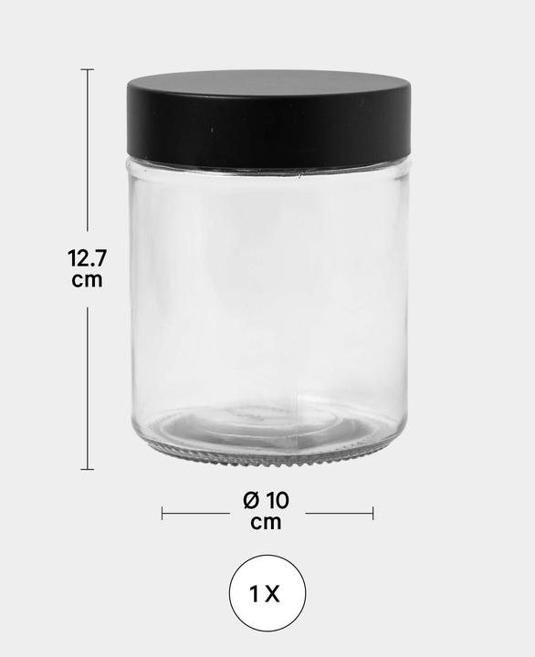 Actual product image I Am Creative Glass with lid, decorative glass