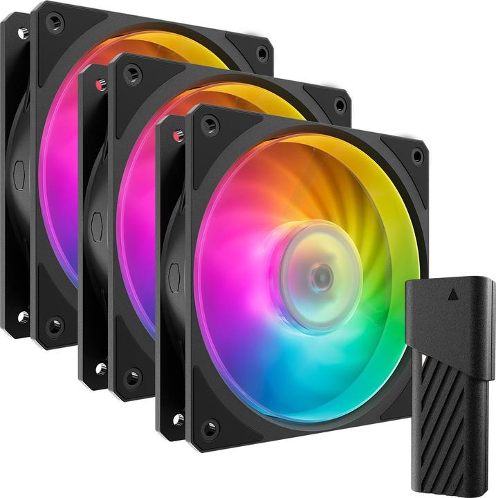 Cooler Master CooMas Mobius 120P ARGB 3-Pack Nero