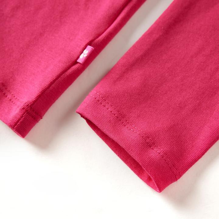Produktbild VidaXL Kinder-Langarmshirt Knallrosa 116,Material: 95 % Baumwolle (116)