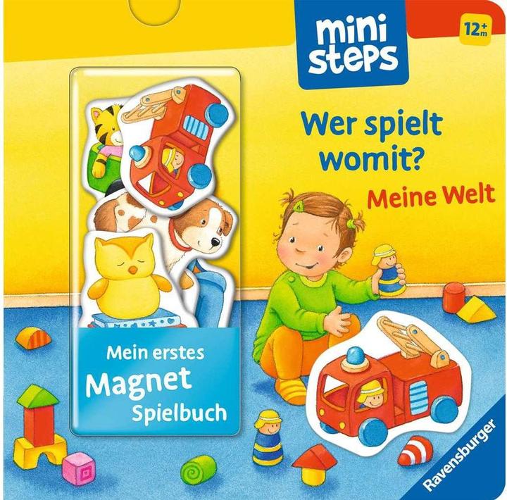 Actual product image Ravensburger ministeps: My first magnet book: Who plays with what? My world (German)