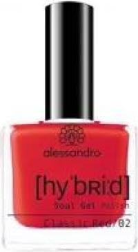 Immagine prodotto Alessandro Smalto per unghie Hybrid 110 Classic Red (110 Rosso classico, Smalto per unghie effetto gel)