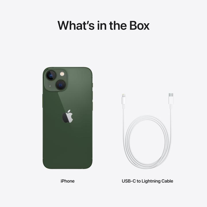 Actual product image Apple iPhone 13 mini (128 GB, Green, 5.40", SIM + eSIM, 12 Mpx, 5G)