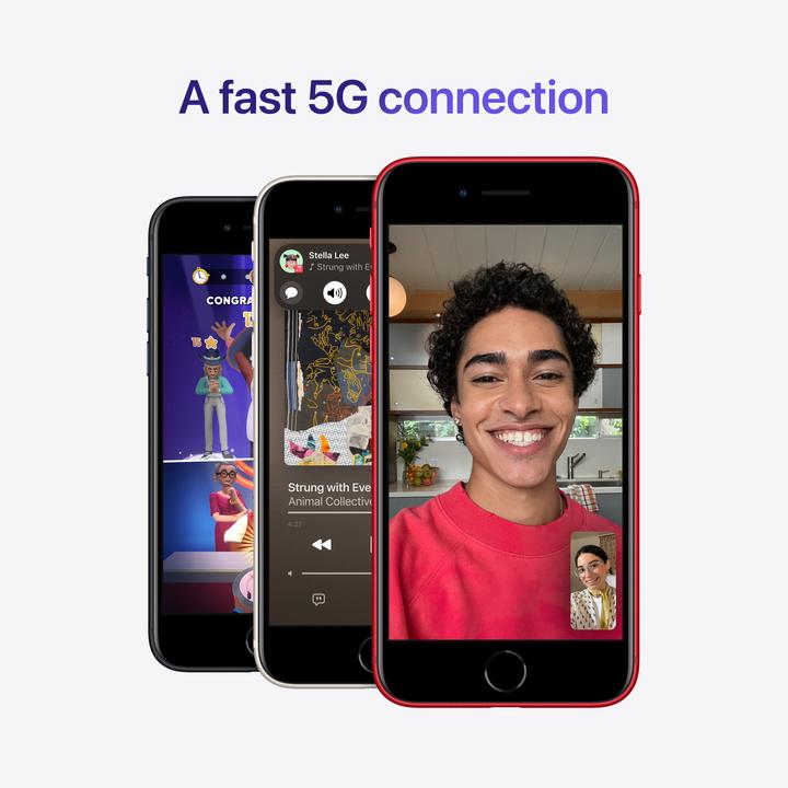 Produktbild Apple iPhone SE (3rd Gen) (128 GB, Midnight, 4.70", SIM + eSIM, 12 Mpx, 5G)