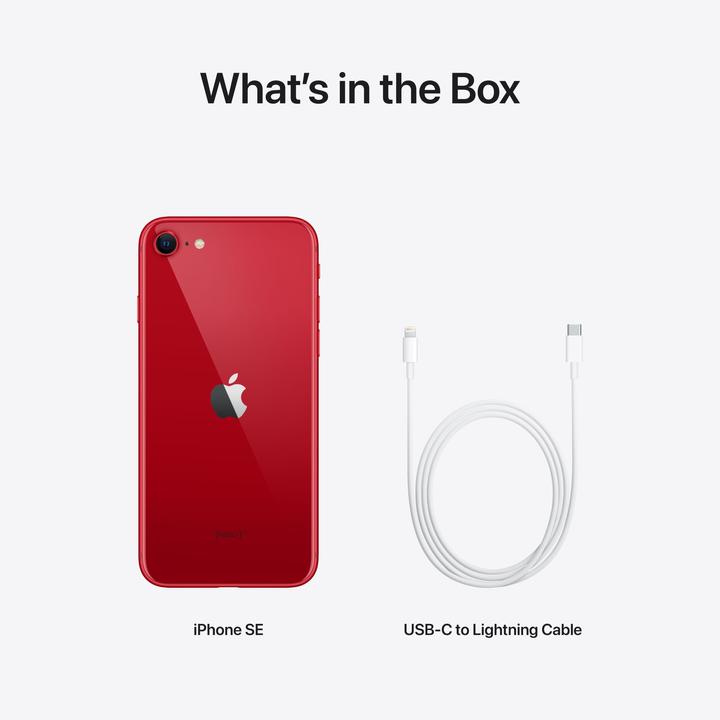 Productafbeelding Apple iPhone SE (3e generatie) (128 GB, (PRODUCT)ROOD, 4.70", SIM + eSIM, 12 Mpx, 5G)