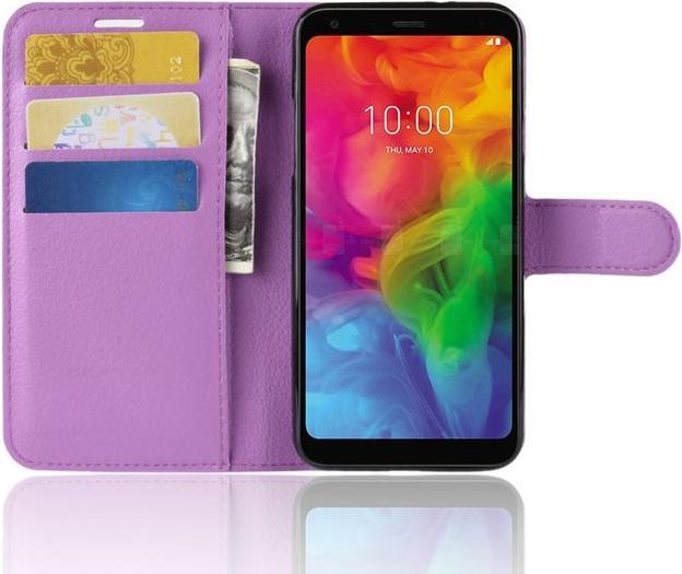 Produktbild MU Classic Litchi Leder Bookcover Series (LG Q7+, LG Q7)