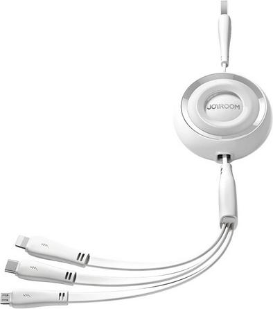 Produktbild Joyroom S-A40 Colourful Series 3in1 einziehbares Kabel USB-A auf USB-C / Lightning / microUSB 1 m – (1 m)