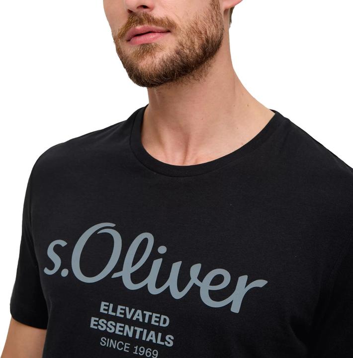 Produktbild S.Oliver T-Shirt Casual Bequem sitzend Logo T-Shirt (M)