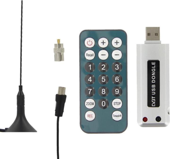 Productafbeelding OEM USB DVB-T ontvanger incl. 28 dB DVB-T antenne (DVB-T)
