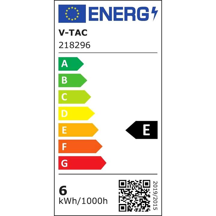 Etichetta energetica V-TAC VT826WN Applique LED 4W Bianco IP65 4000K