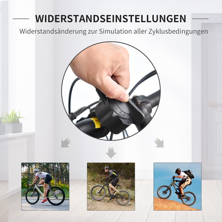 Image du produit Homcom Rollentrainer Stahl Silber