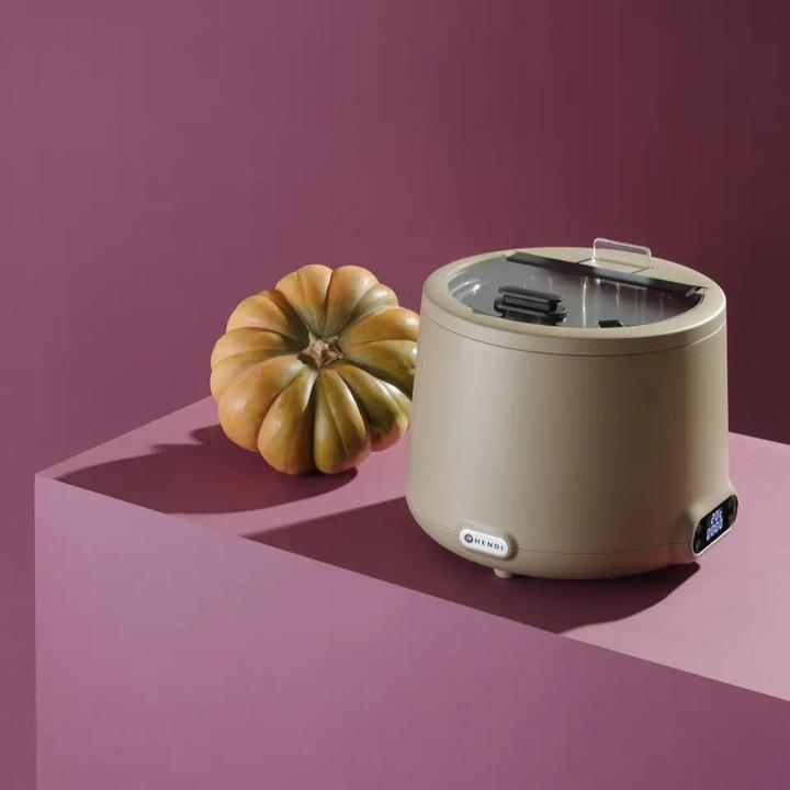 Actual product image Hendi Marmite à soupe UNIQ,, 8L, Beige, 220-240V/500W, ⌀365x(H)325mm