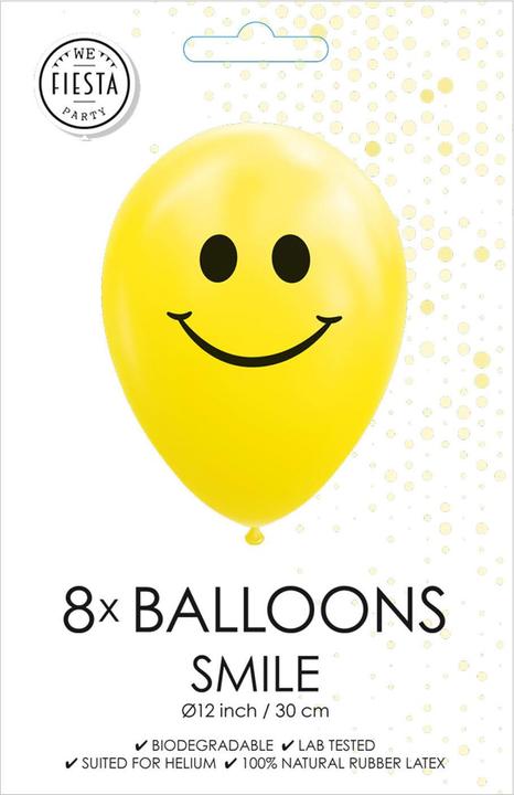 Immagine prodotto Globos Palloncini Smile Giallo 30cm, 8pz.