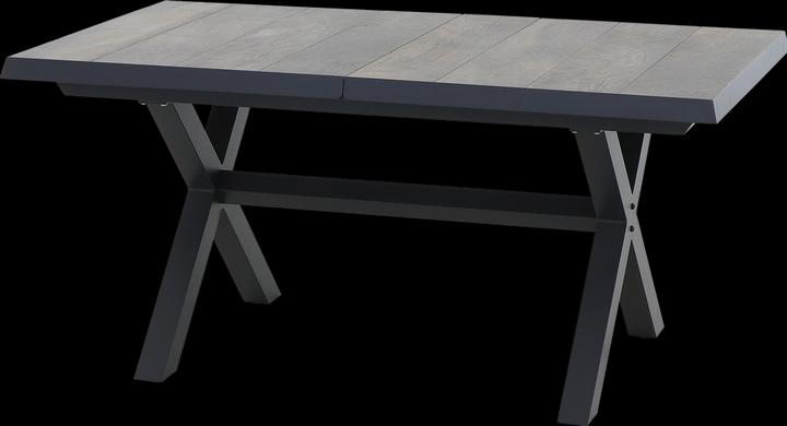Image du produit Siena Garden Sincro Ausziehtisch 160/200x90cm matt anthrazit / washed grey (160 cm)