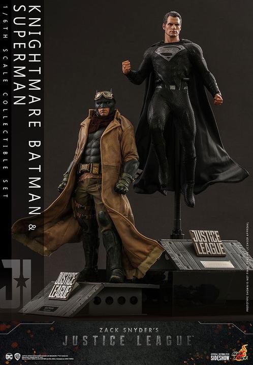 Actual product image Hot Toys Zack Snyder's Justice League "Knightmare Batman & Superman" 1/6 Scale Figure Set