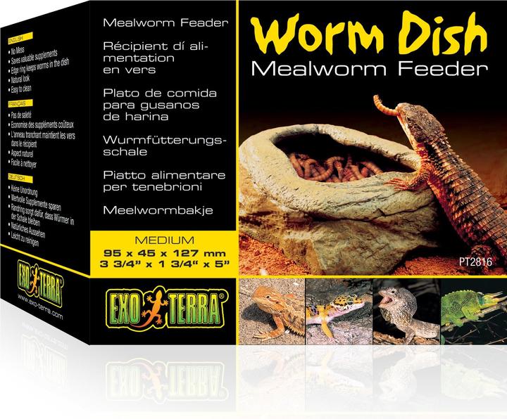 Actual product image Exo Terra Worm Dish Worm feeding dish