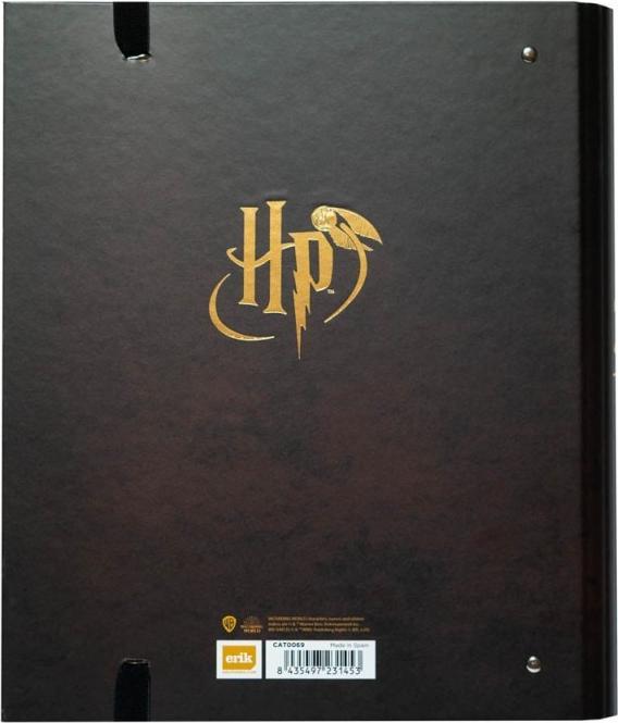 Actual product image Grupo Erik Harry Potter - Classeur Premium à 4 anneaux avec élastique Lunettes d'Harry (A4, 1 Piece)