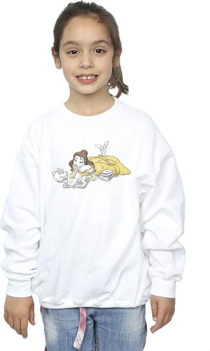 Immagine prodotto Disney Beauty And The Beast Belle Reading Felpa Ragazze (128)
