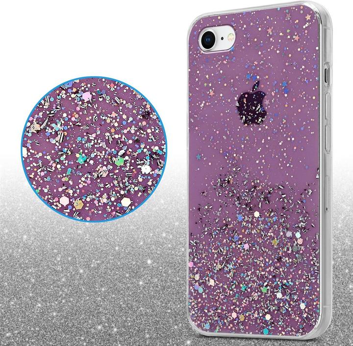 Actual product image Cadorabo TPU cover sparkling glitter (Apple iPhone 7, Apple iPhone SE (2nd Gen))