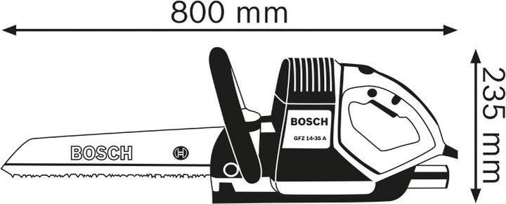 Actual product image Bosch Professional Electric foxtail GFZ 16-35 AC, 2x saw blades for aerated concrete aerated concrete, 2x f. wood +