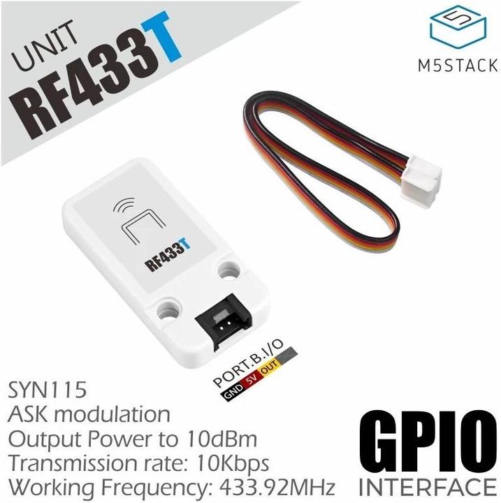 Actual product image M5Stack Transmitter RF Unit 433 MHz SYN115