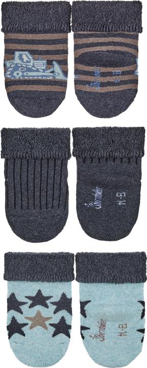 Produktbild Sterntaler Socken Bagger 3er Set Blau Gr. 13/14 (3er Pack, 13/14)
