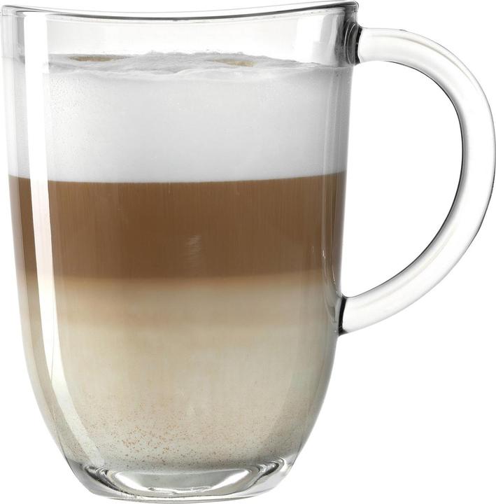 Immagine prodotto Leonardo Bicchiere Latte Macchiato Napoli 380 ml, 4 pezzi, Trasparente (380 ml, 2 x)
