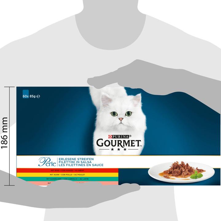 Immagine prodotto Gourmet Strisce squisite di perle (Adulto, Senior, 60 pz., 5100 g)