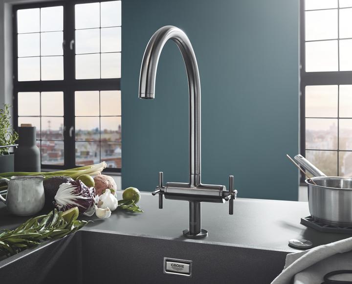 Immagine prodotto Grohe Miscelatore per lavello a due maniglie ATRIO 1/2" uscita C su-st