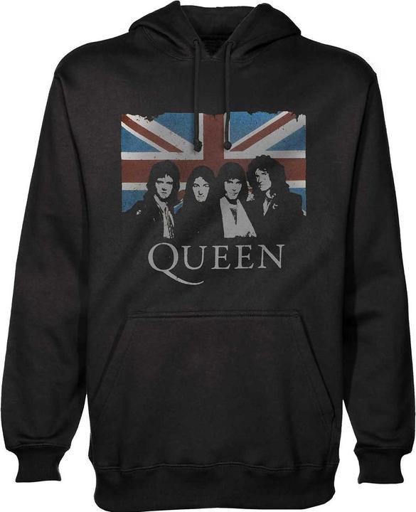 Immagine prodotto Queen Union Jack Felpa con Cappuccio Vintage Adulto Unisex (L)