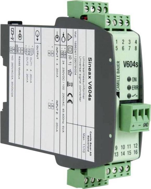 Produktbild Camille Bauer Programmierbarer 2-kanaliger multifunktionaler Messumformer Sineax V604s