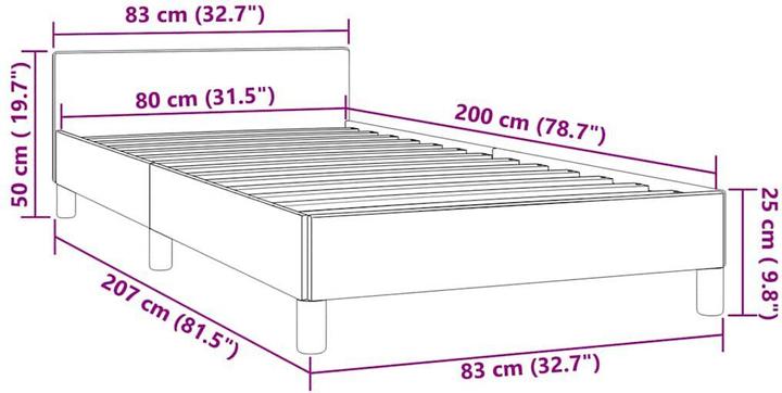 Actual product image VidaXL Tiffi (80 x 200 cm)