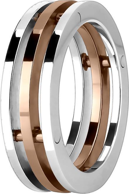 Produktbild Star Piercing Ring mit drei verbunden ringen rosegold (Chirurgenstahl 316L, ohne Messing)