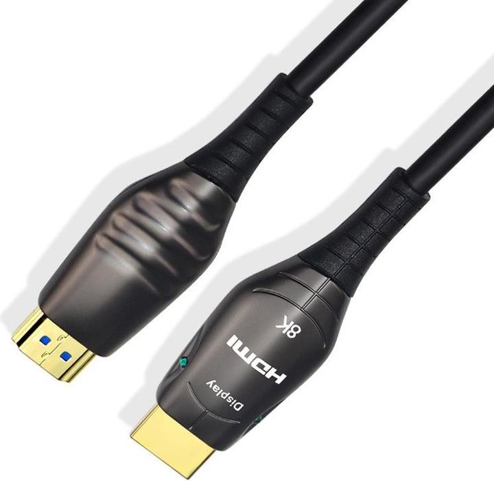 Produktbild Audiolab HDMI Glasfaser Kabel 8K/60Hz, 20m, schwarz (20 m, HDMI)